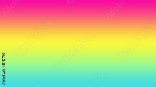 Abstract combination of Hot Pink, vivid yellow and blue Cyan solid color linear gradient background