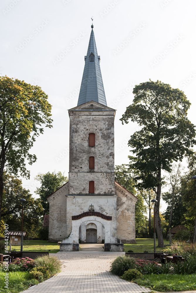 Entrance gate to the Dundaga church, Latvia