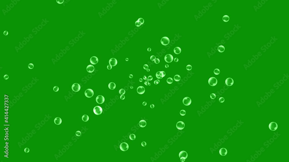 Soap bubbles motion graphics with green screen background Soap bubbles motion graphics with green screen background
