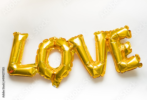 balloon balloon love on a white background. space for text
