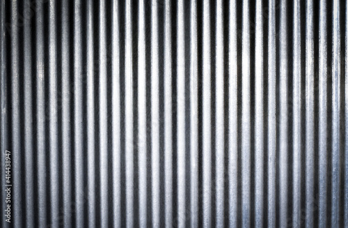 Vertical view, Galvanized glossy texture for background.