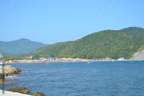 view of the sea and mountains