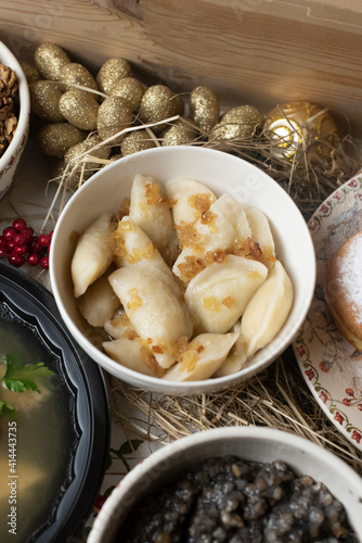 traditional Ukrainian dumplings called varenyky