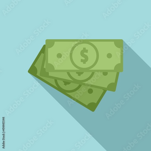 Prosecutor money cash icon. Flat illustration of prosecutor money cash vector icon for web design