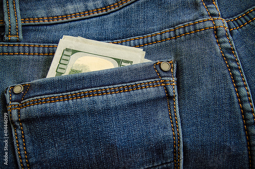 money in jeans pocket