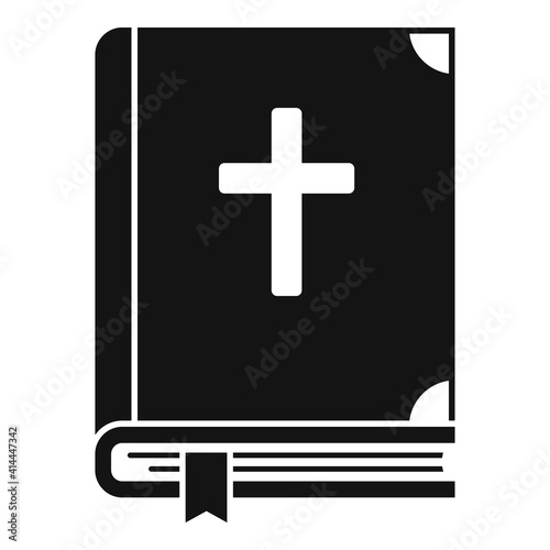 Holy bible icon. Simple illustration of holy bible vector icon for web design isolated on white background