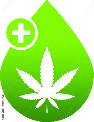 CBD oil tincture concentrate cannabis vector,  marijuana leaf. Medical cannabis.  Cannabis extract. Icon product label and logo isolated vector illustration