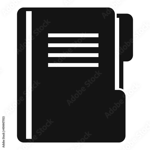 Prosecutor folder icon. Simple illustration of prosecutor folder vector icon for web design isolated on white background