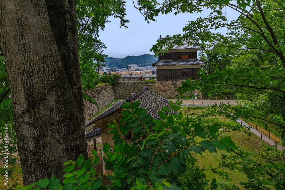 上田城の西櫓の風景