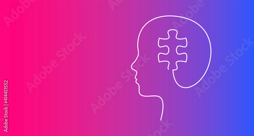 testa, puzzle, idea, colori, creatività, idee