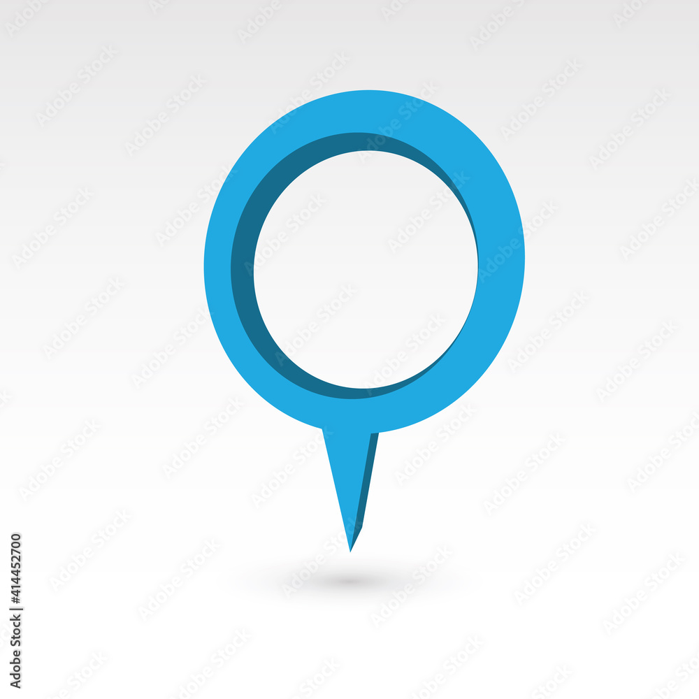 Map pointer - 3D vector object Map pointer - 3D vector object
