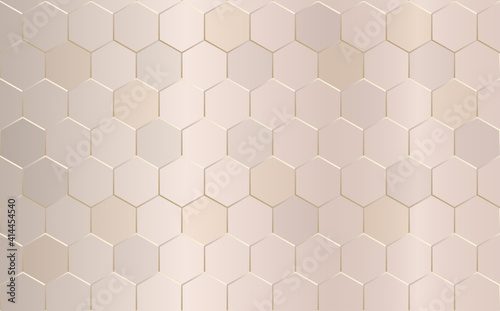 Abstract geometric hexagon background. Modern stylish texture. Polygonal pattern. Vector illustration.