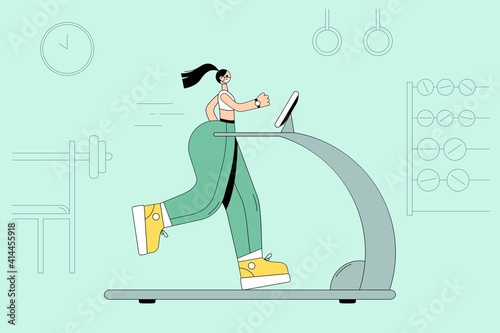 Trainings and sport during COVID-19 pandemic concept