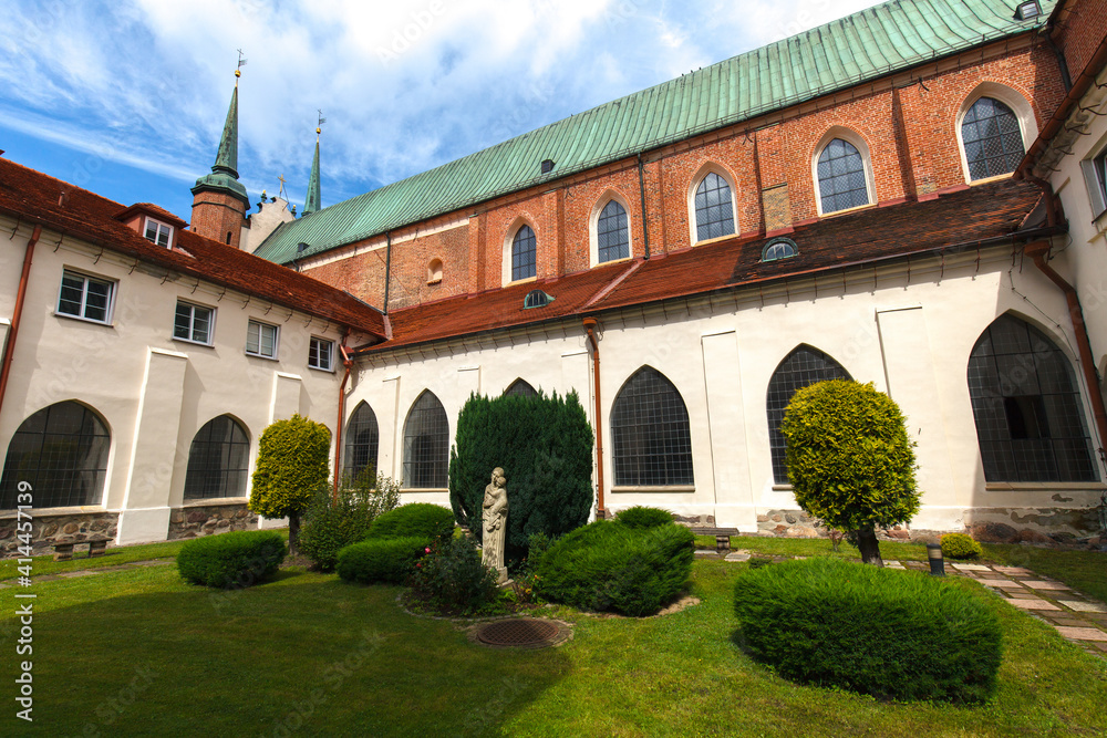 Inner yard of the Oliwa Archcathedral, Gdansk, Poland Inner yard of the Oliwa Archcathedral, Gdansk, Poland