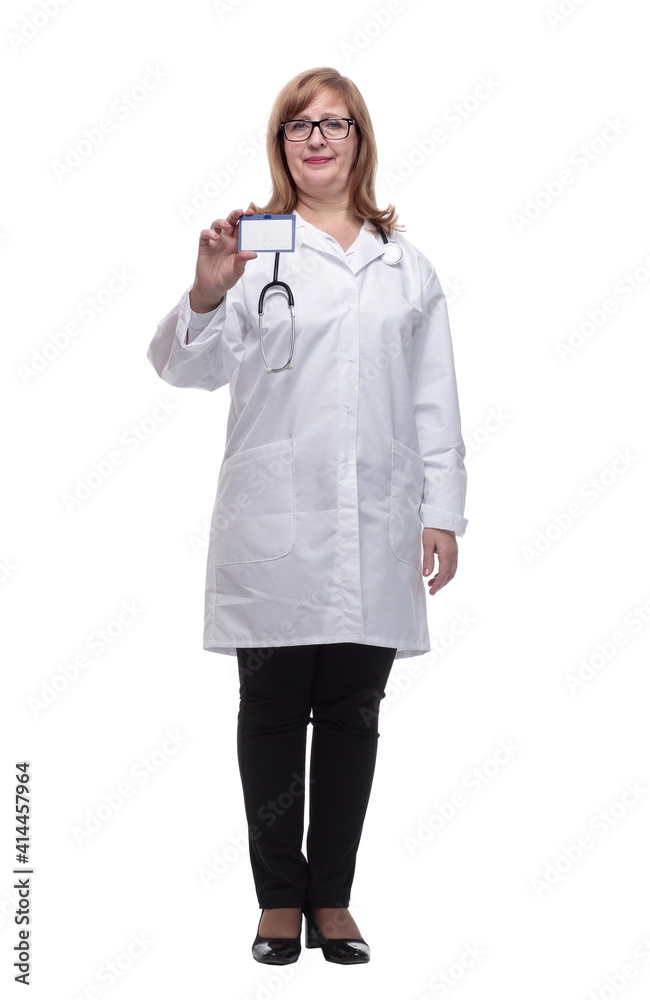 qualified female therapist showing her visiting card qualified female therapist showing her visiting card