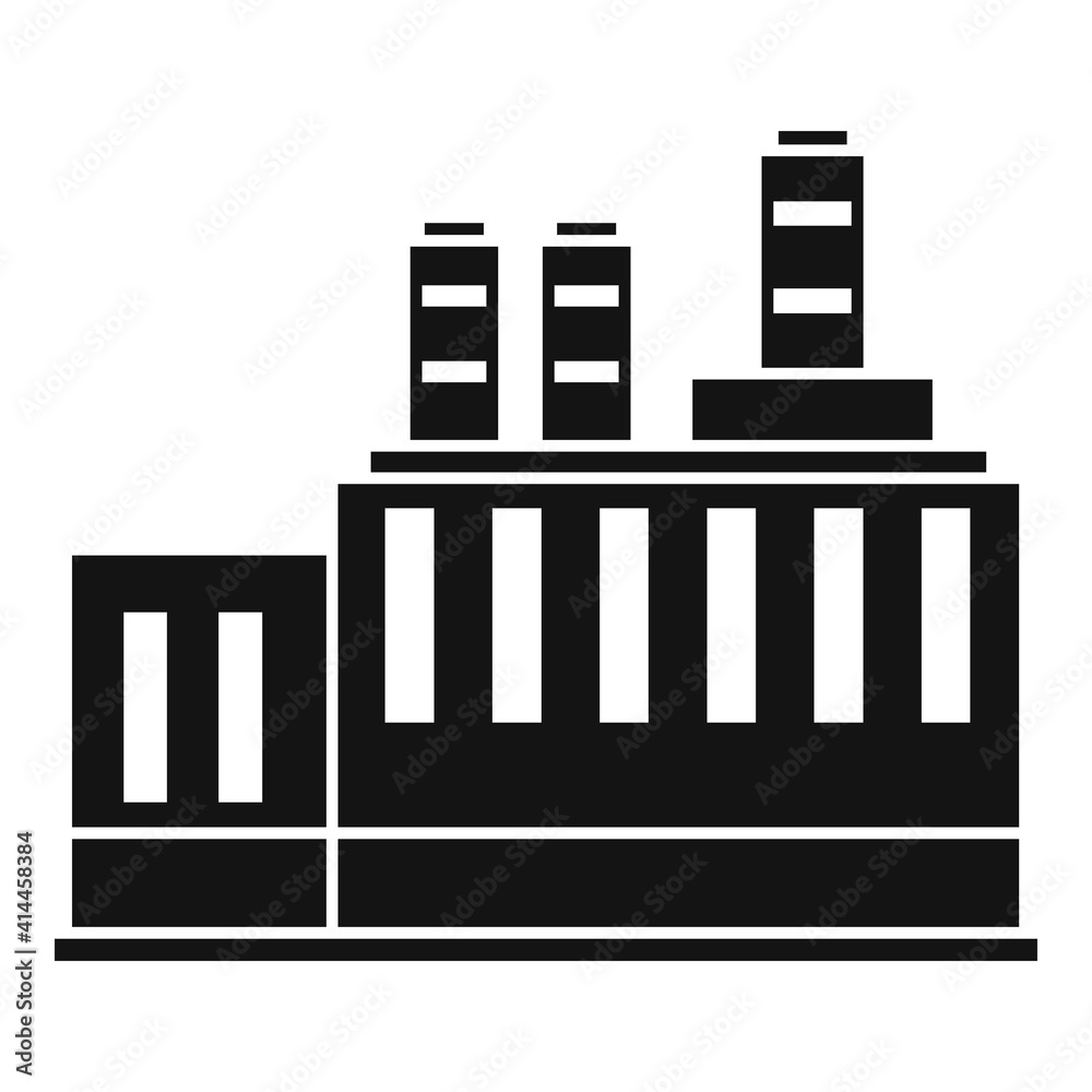 Environment recycle factory icon. Simple illustration of environment recycle factory vector icon for web design isolated on white background Environment recycle factory icon. Simple illustration of environment recycle factory vector icon for web design isolated on white background