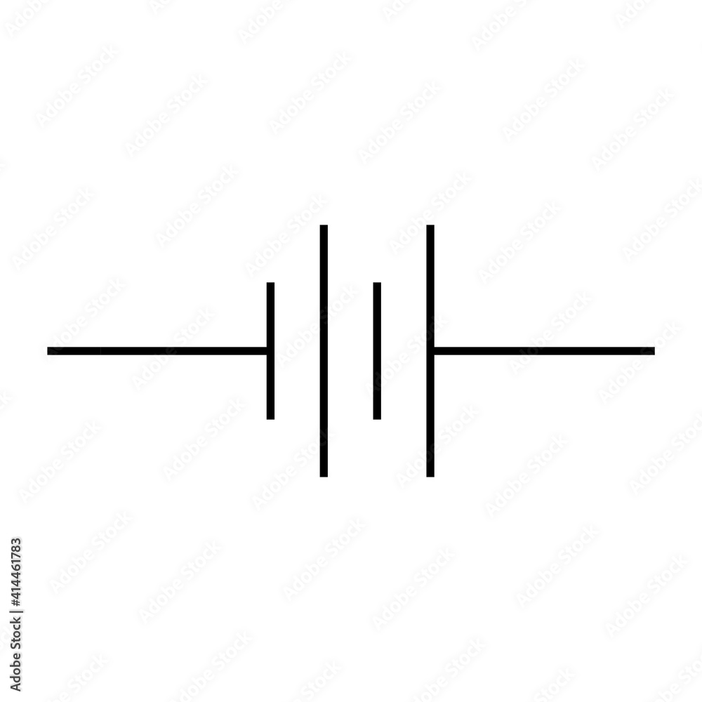 Battery symbol Vector illustration Battery symbol Vector illustration