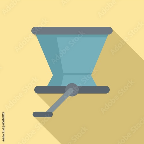 Crush grapes device icon. Flat illustration of crush grapes device vector icon for web design