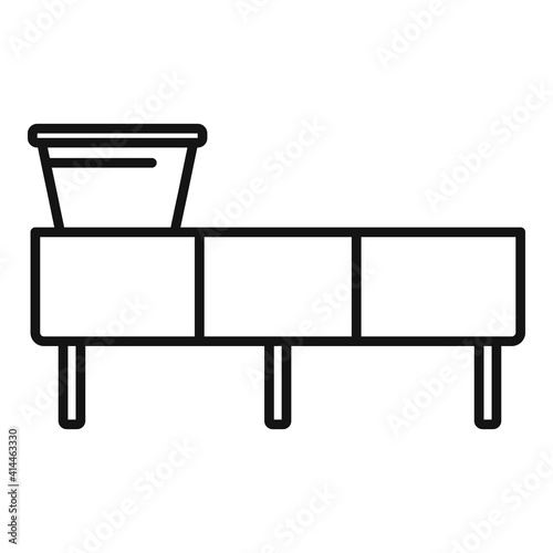 Winemaker line icon. Outline winemaker line vector icon for web design isolated on white background