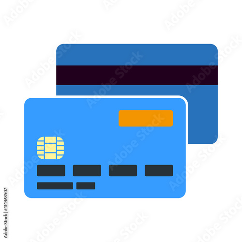 Front And Back Side Of Credit Card Icon