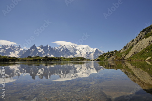 Fototapeta Naklejka Na Ścianę i Meble -  Lacs des Cheserys - Mont Blanc - Haute Savoie