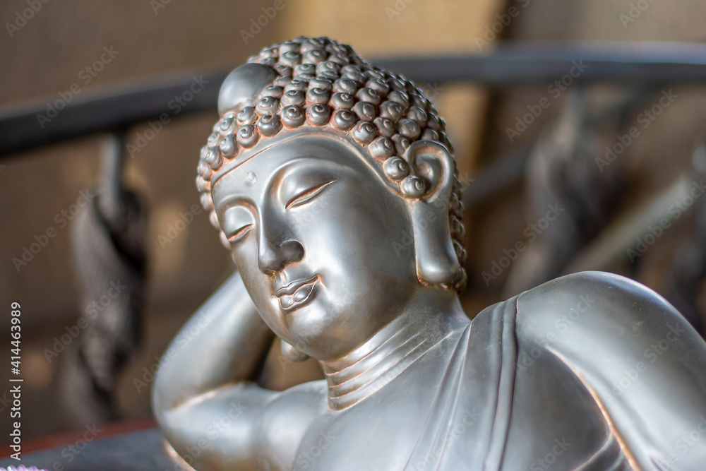 Beautiful buddha head statue