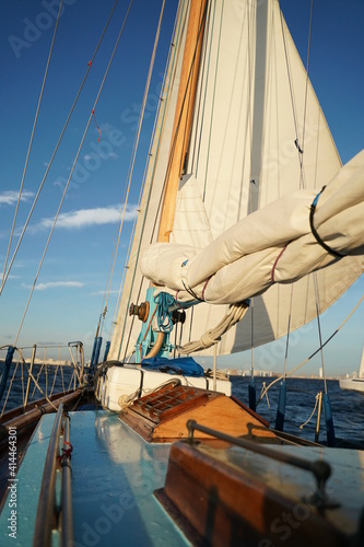 Sailing ship on the sea