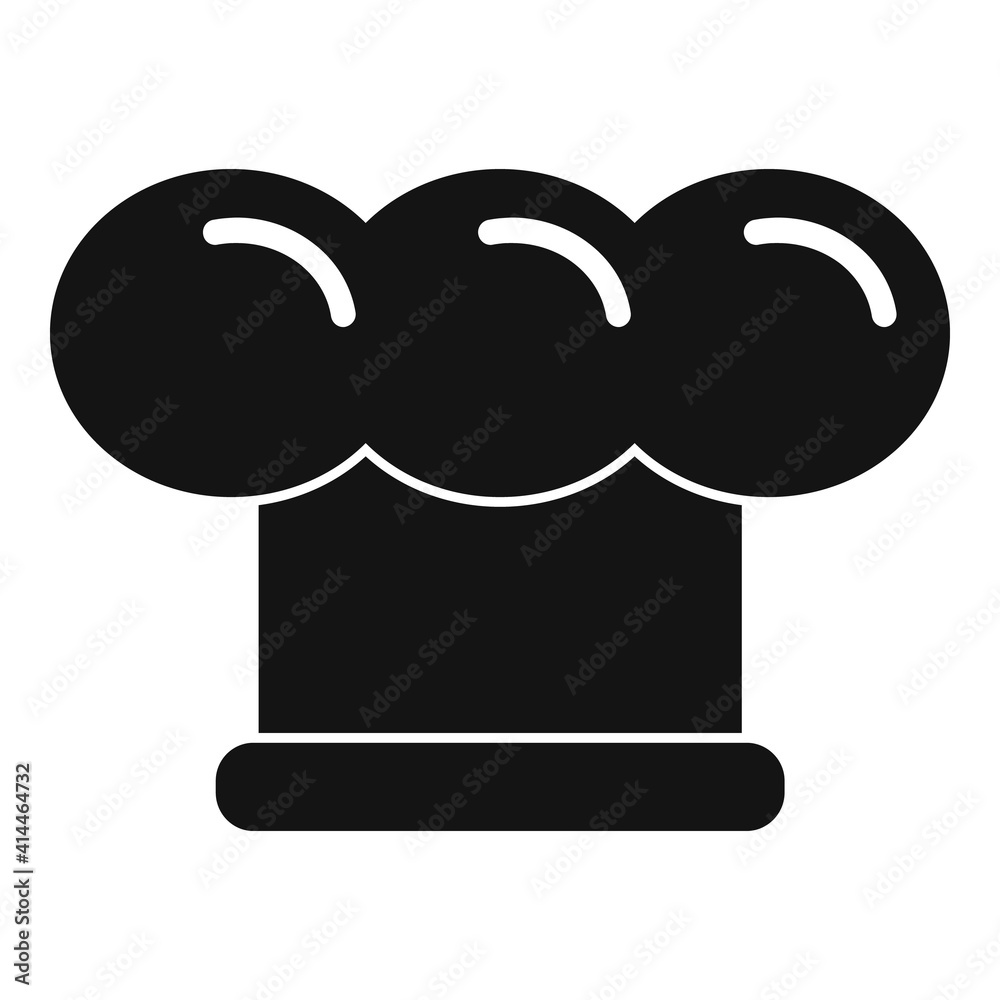 Cook hat icon. Simple illustration of cook hat vector icon for web design isolated on white background Cook hat icon. Simple illustration of cook hat vector icon for web design isolated on white background