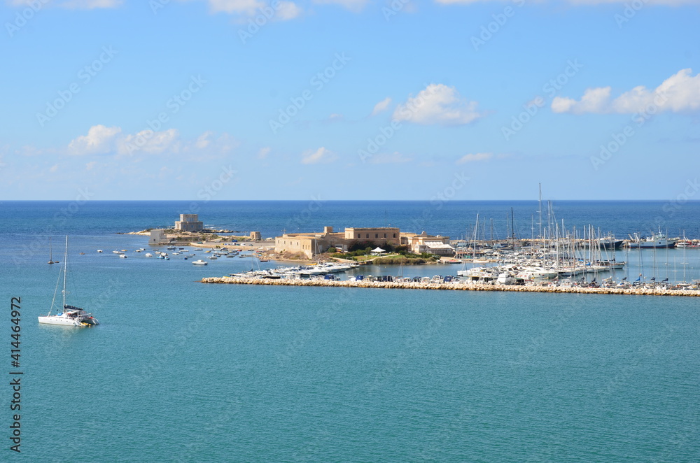 Beautiful view of the port somewhere in Sicily