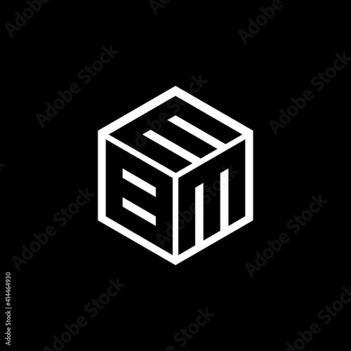 BMM letter logo design with black background in illustrator, vector logo modern alphabet font overlap style. calligraphy designs for logo, Poster, Invitation, etc.
