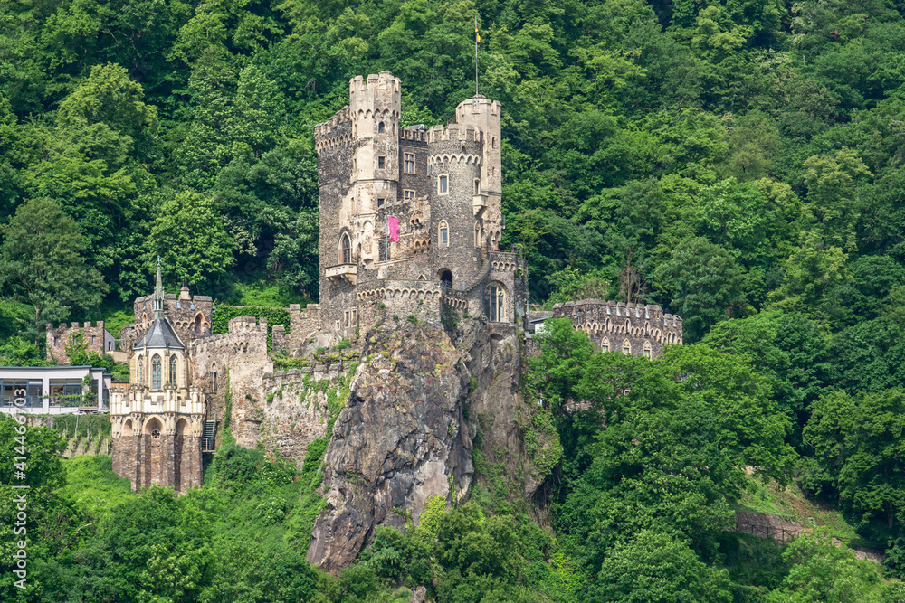 Burg Rheinstein in Trechtingshausen am Rhein, Rheinland-Pfalz