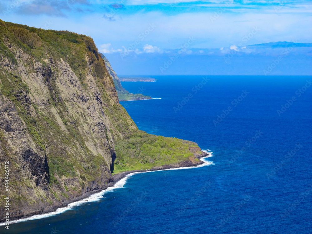 Tall sea cliffs, Hawaii