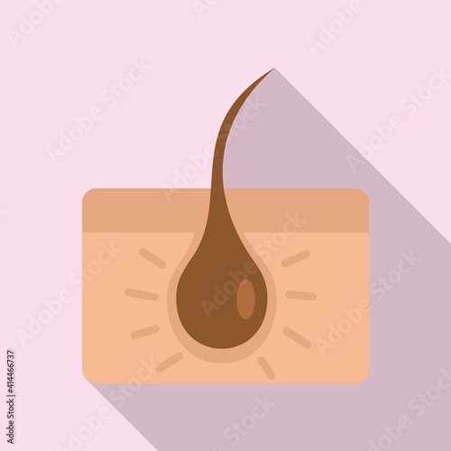 Hair removal icon. Flat illustration of hair removal vector icon for web design
