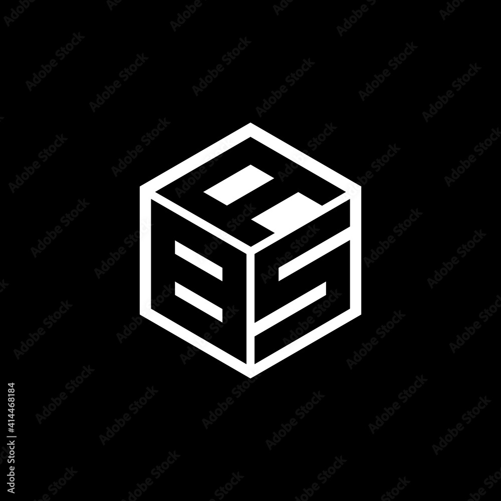 BSA letter logo design with black background in illustrator, vector ...