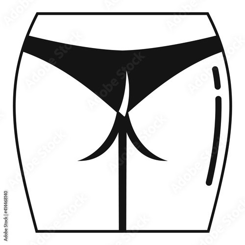 Leg laser hair removal icon. Simple illustration of leg laser hair removal vector icon for web design isolated on white background