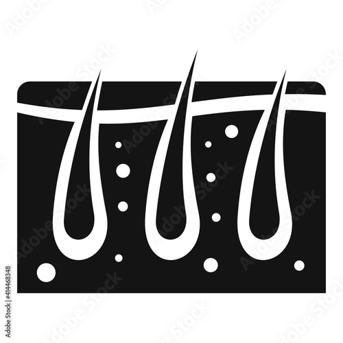 Woman skin hair removal icon. Simple illustration of woman skin hair removal vector icon for web design isolated on white background