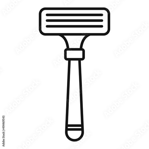 Blade razor icon. Outline blade razor vector icon for web design isolated on white background