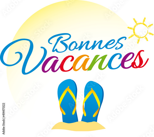 BONNES VACANCES VERSION JAUNE