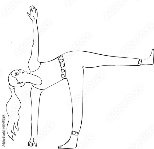 Yogapose: Halbmond, Chandrasana