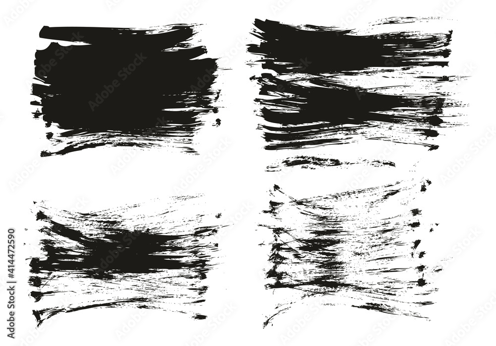Flat Fan Brush Regular Short Background High Detail Abstract Vector Background Set 