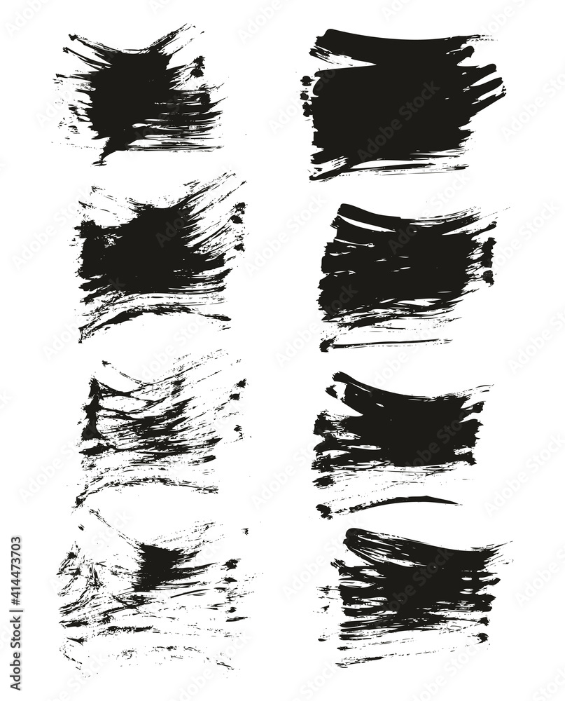 Flat Fan Brush Regular Short Background High Detail Abstract Vector Background Set Flat Fan Brush Regular Short Background High Detail Abstract Vector Background Set