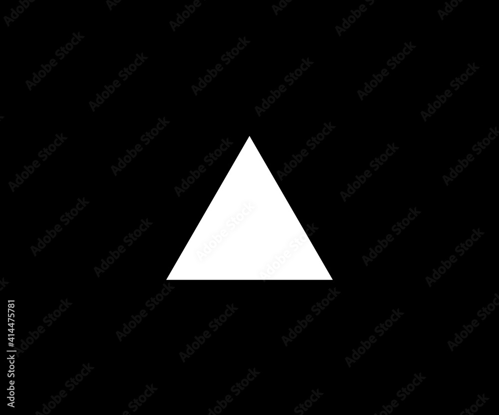 Triangle up arrow or pyramid line art vector icon. Elements of Geometric figure icon for concept apps and websites and development - Vector Triangle up arrow or pyramid line art vector icon. Elements of Geometric figure icon for concept apps and websites and development - Vector