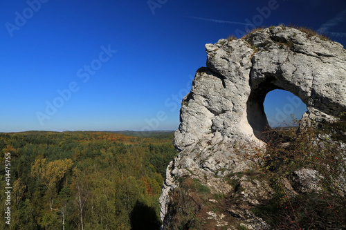 Okiennik Wielki - unique rock formations in Polish Jura, Poland