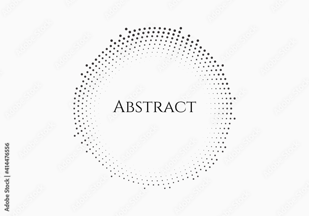 Black halftone circle for advertising, logo or printed products, packaging. black semitone dots pattern. vector background Black halftone circle for advertising, logo or printed products, packaging. black semitone dots pattern. vector background