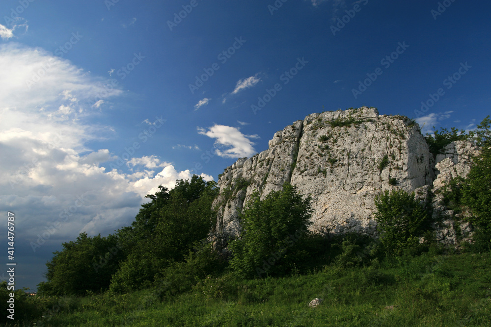 Wzgorze 502 - rock formations in Polish Jura , Poland