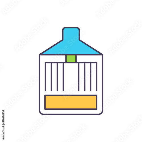 Flywheel energy storage RGB color icon. Maintaining energy in system. Storing rotating mechanical device. Improving electric grid. Carbon fiber materials. Isolated vector illustration