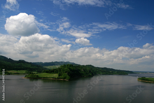 Lake Czorsztyn in Pieniny Mountains, Poland