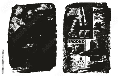 Ripped & Torn Paper Background Grunge Punk Style High Detail Abstract Vector Background Set 