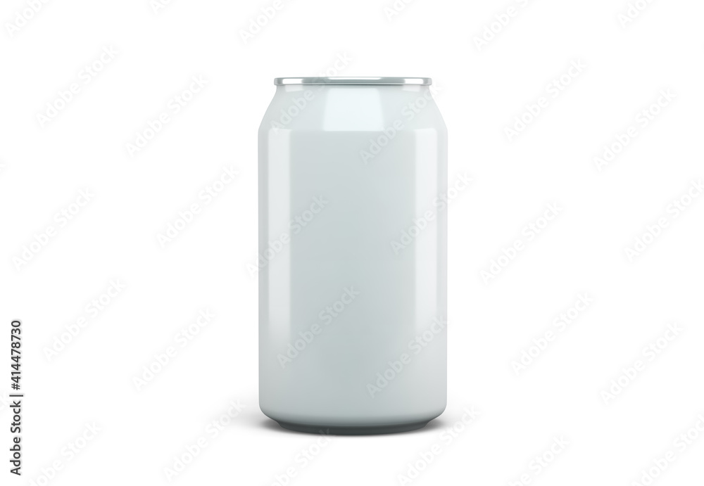 White soda can isolated from the background White soda can isolated from the background