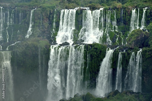Argentina, Iguazu Falls stretch for 2.7 km and include hundreds of other waterfalls. All around the falls is the Iguazú National Park, a subtropical rainforest full of wildlife